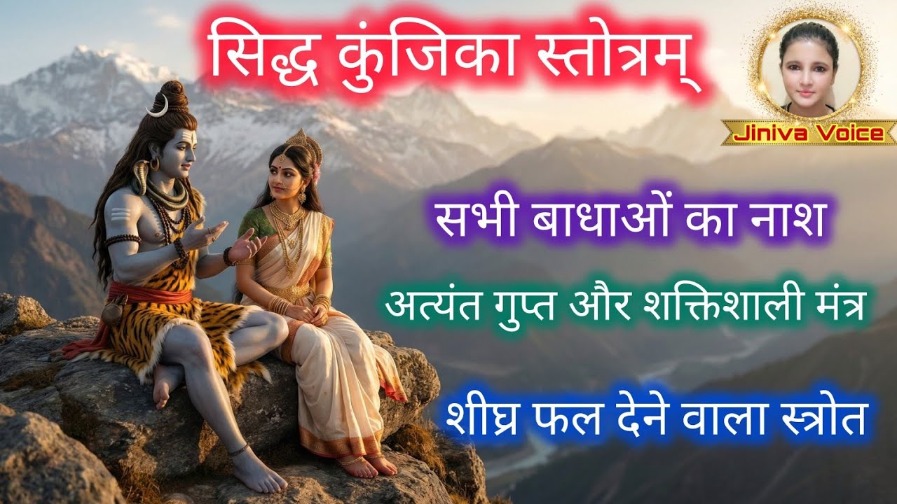 🔱 सिद्ध कुंजिका स्तोत्रम् 🔱| अत्यंत गुप्त और शक्तिशाली मंत्र | सभी बाधाओं का नाश @JinivaVoice 