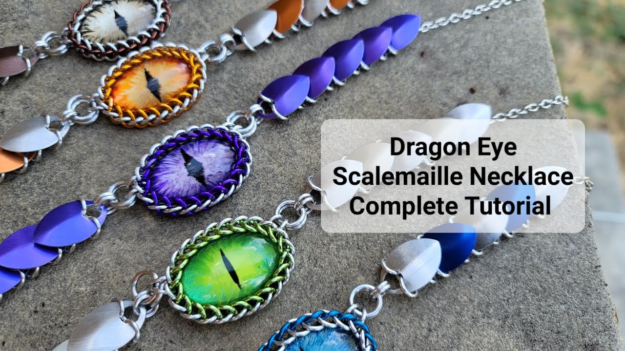 Dragon Eye Scale Necklace Tutorial