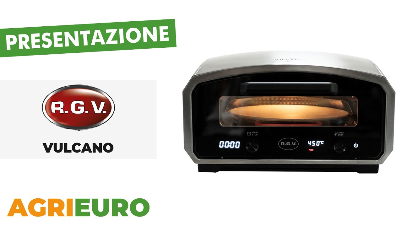 Presentazione R.G.V. Vulcano - Forno elettrico per pizza da 2100 W con design compatto
