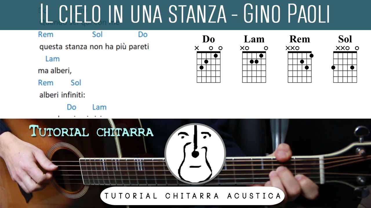 Il cielo in una stanza (Gino Paoli) - Tutorial Chitarra Accordi