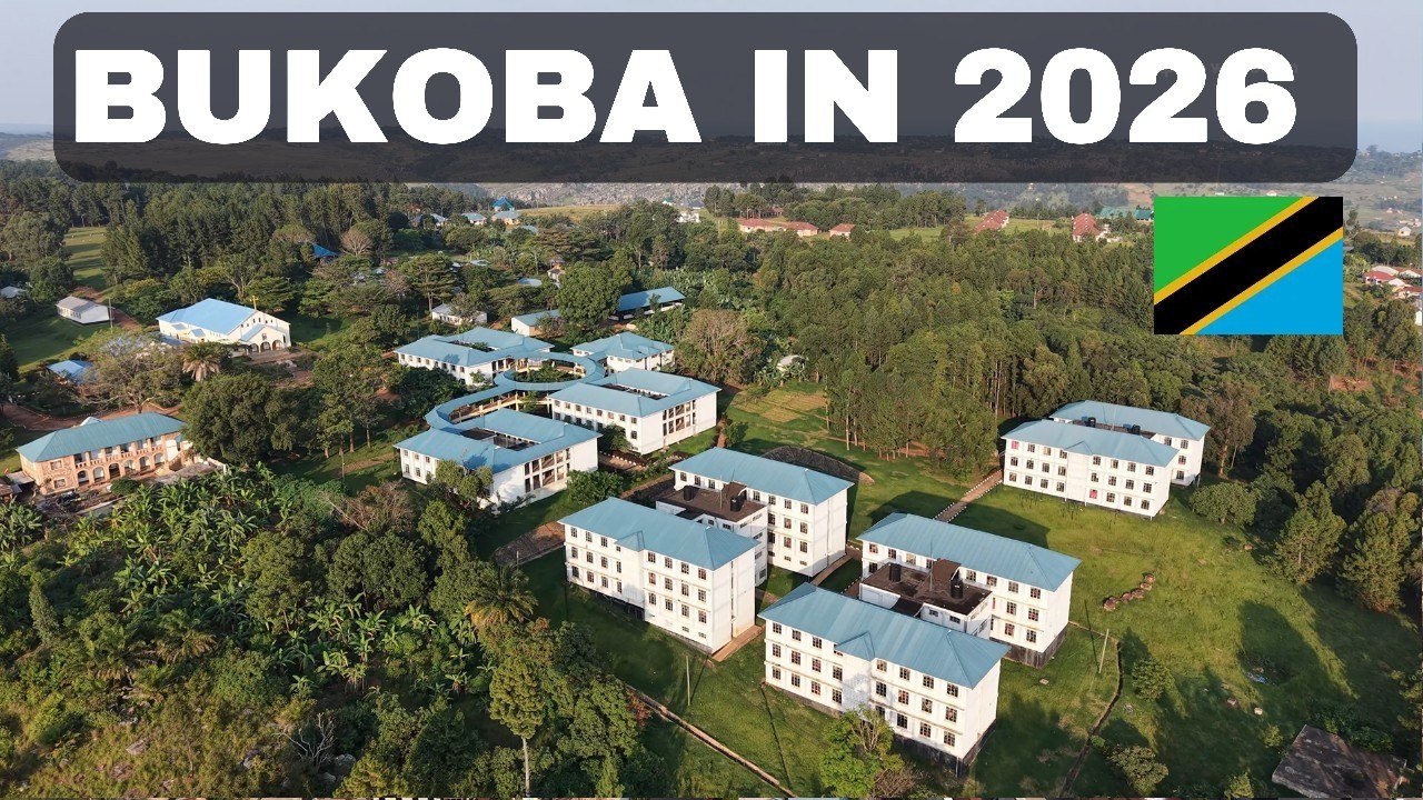 Кинематографический аэрофотоснимок Букобы, Танзания, в разрешении 4K, 2026 год.