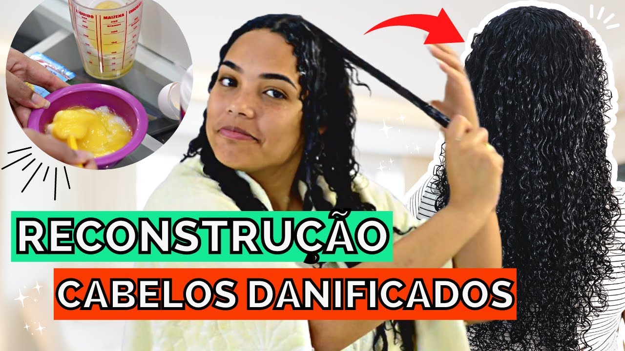 CABELO QUEBRADIÇO E RESSECADO? MELHOR RECONSTRUÇÃO CASEIRA COM OVO E GELATINA | Andreza Siqueira