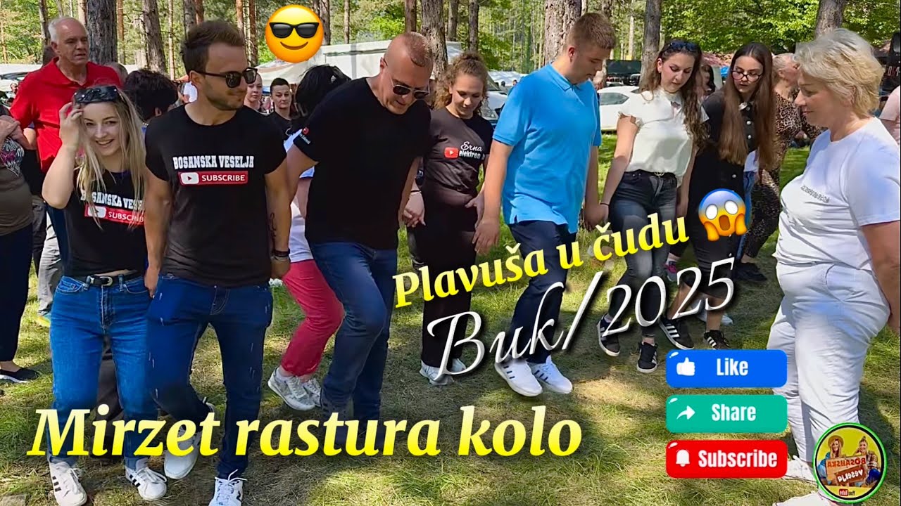 Plavuša u čudu😱 kako Mirzet rastura🕺kolo🌳BUK/2025
