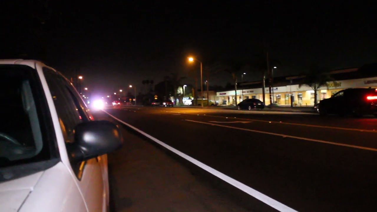 Oxnard Police responding Code 3 to a shots fired call.