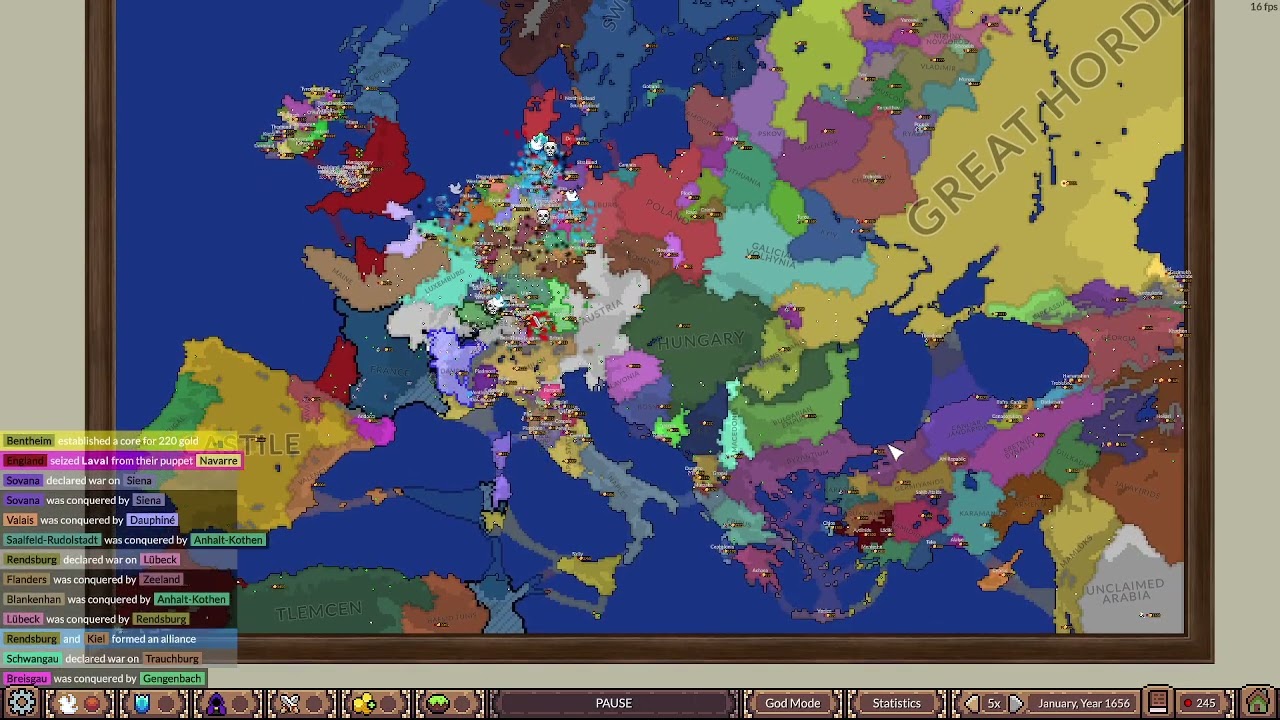 Ages of conflict 1337 map 1337-1999
