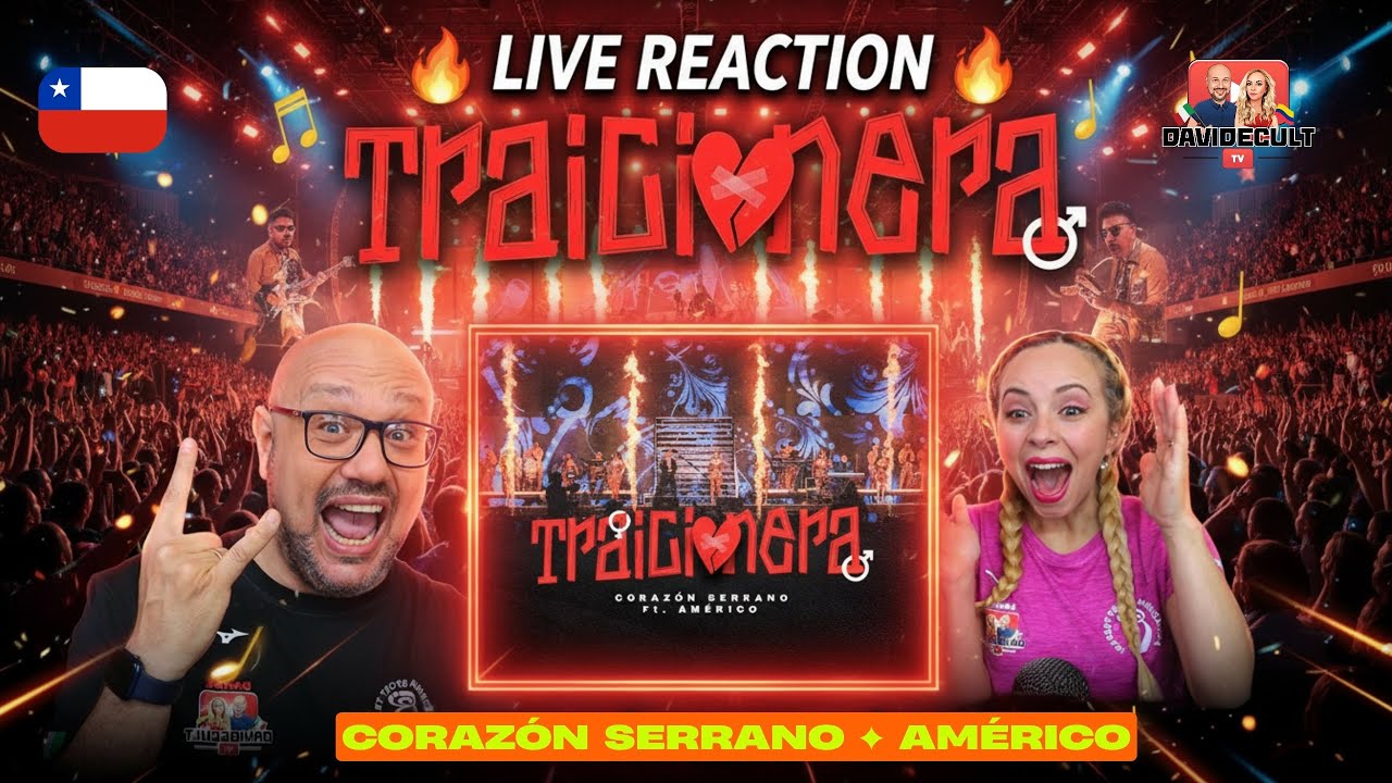 😱 Мы реагируем на «Traicionera» Корасона Серрано и Américo LIVE.Полный восторг!