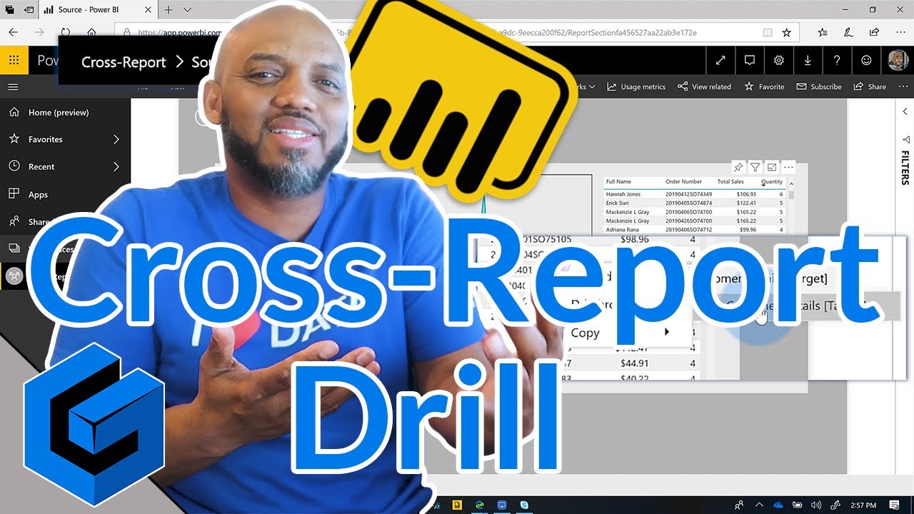 Cross-report Drillthrough in Power BI