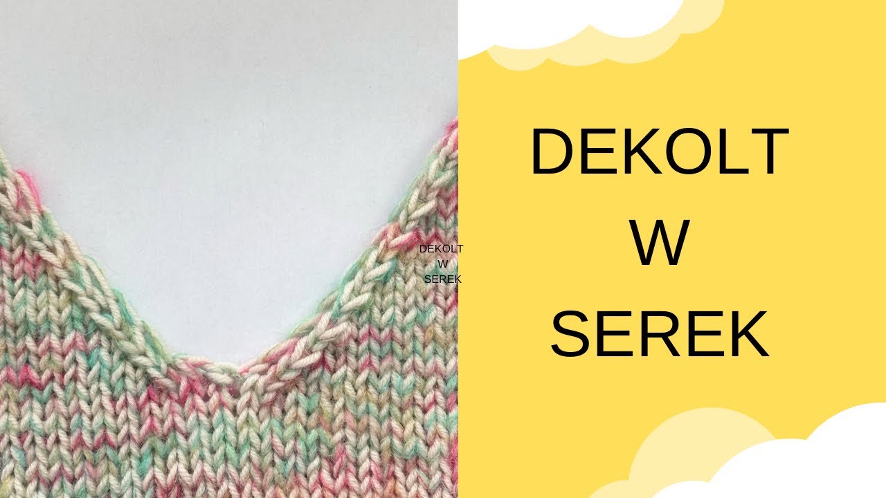 DEKOLT W SEREK/ W SZPIC/ JAK WYKONAĆ NA DRUTACH