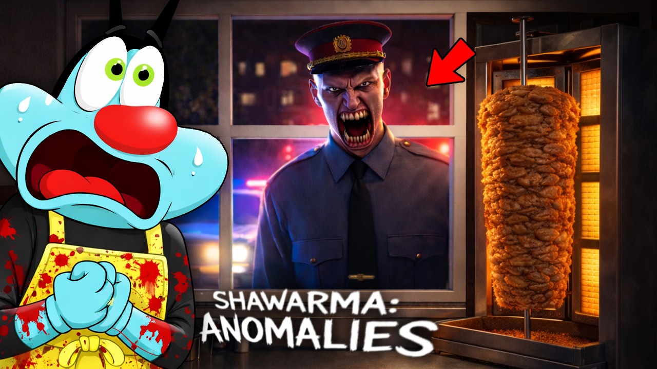 DON'T DIAL 911 AT SHAWARMA SHOP AT 3:00 Am | SHAWARMA ANOMALIES - ft.Oggy😱=💀ft.Oggy)
