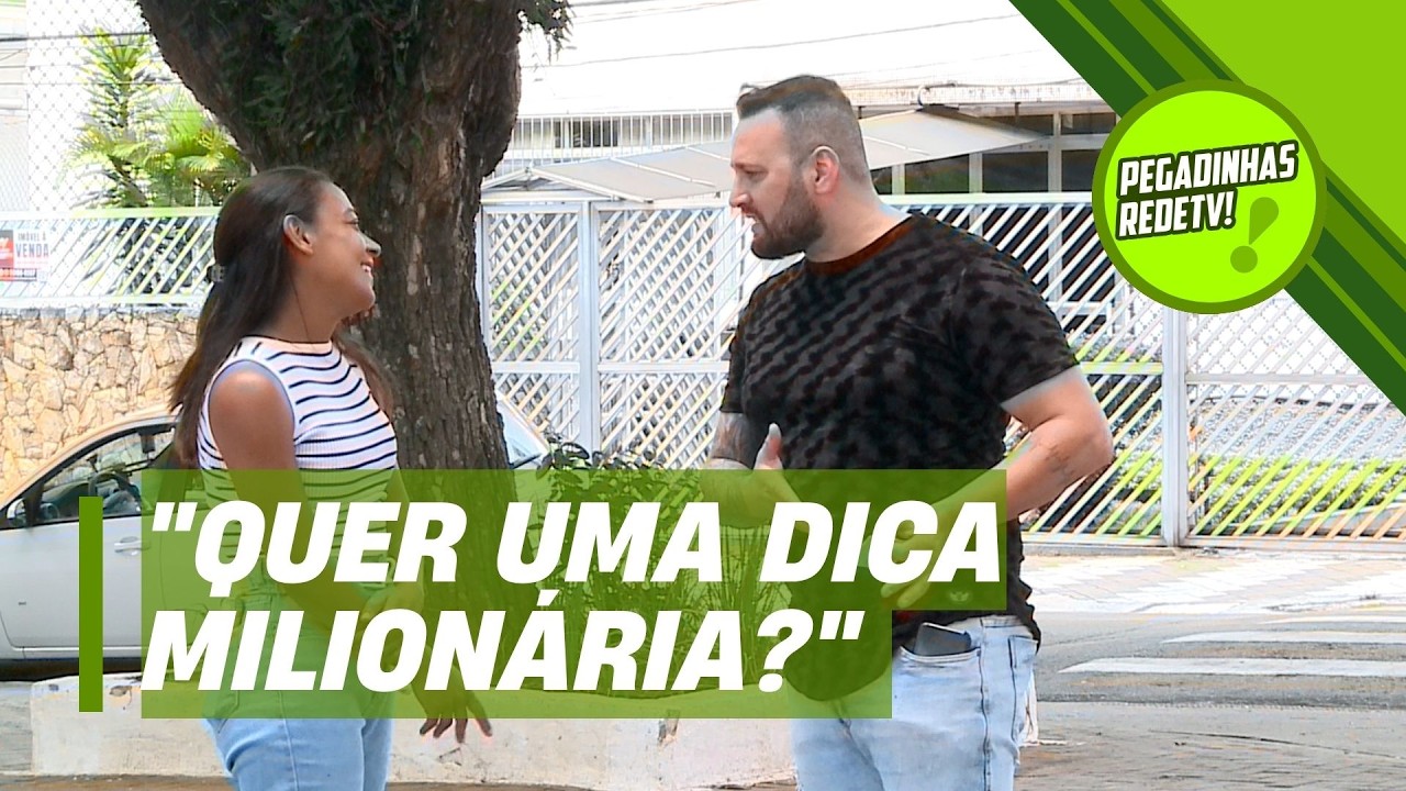 O CARA ENGANA GERAL COM DICA MILION&Aacute;RIA! | Pegadinhas RedeTV!