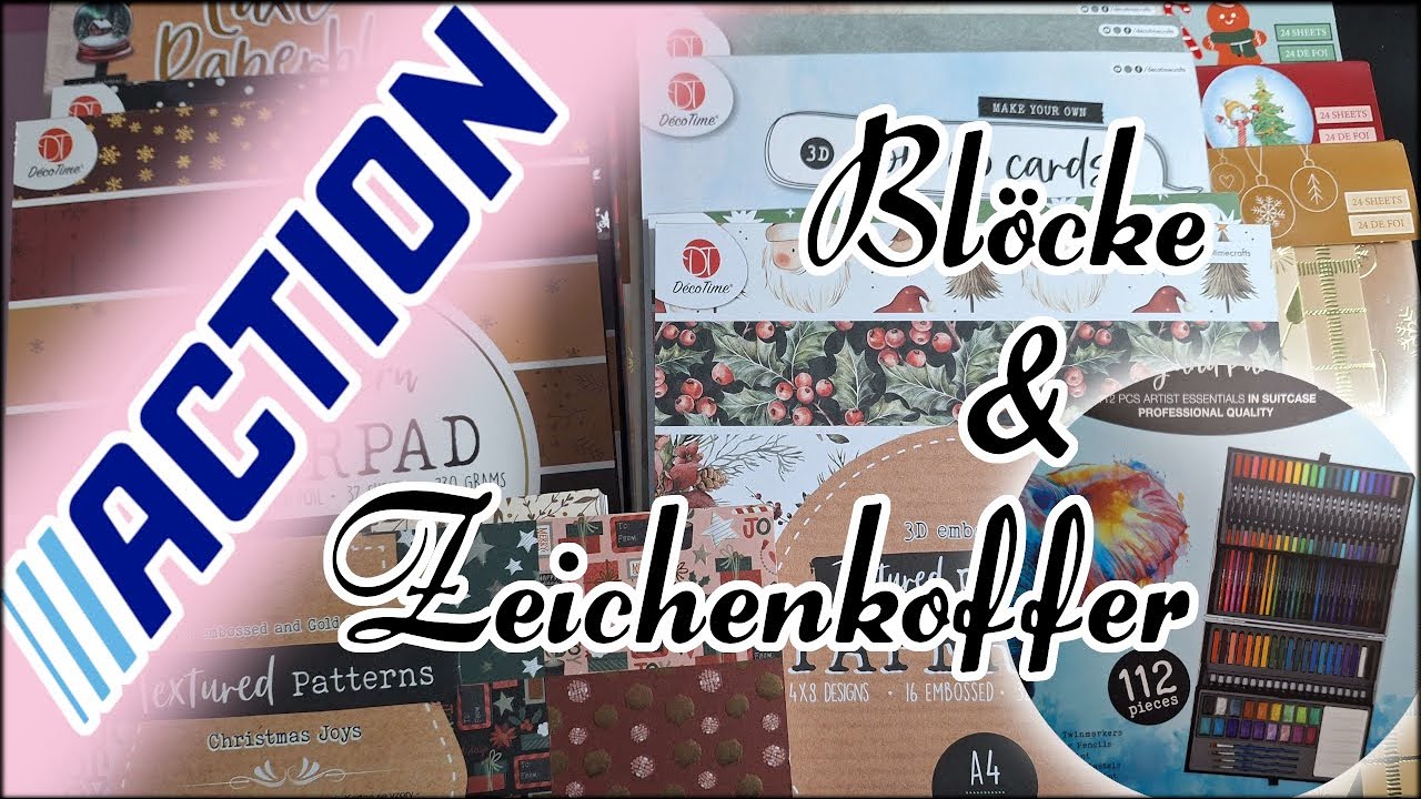 Mega Actionhaul - Zeichenkoffer & jede Menge Weihnachtsblöcke! #actionhaul