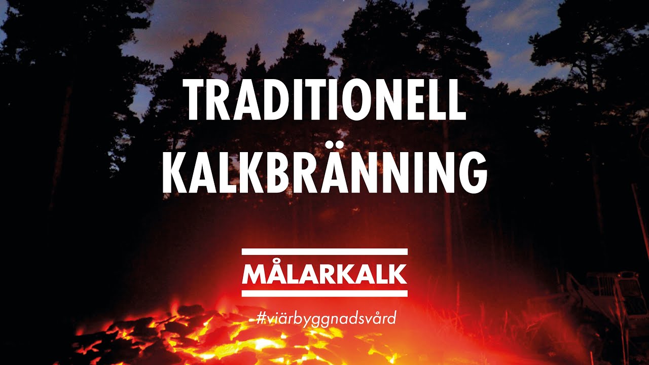 Traditionell kalkbränning