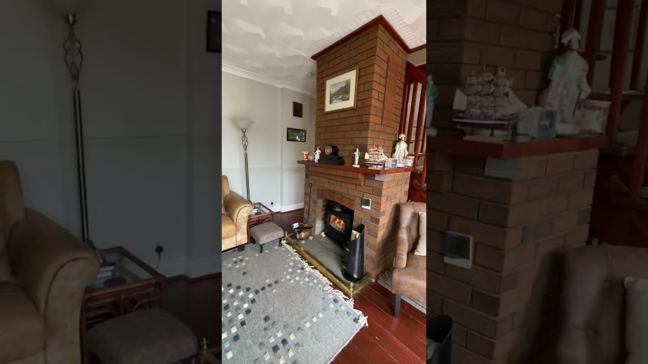 Walk around video viewing of New Street, Aberaman, South Wales
