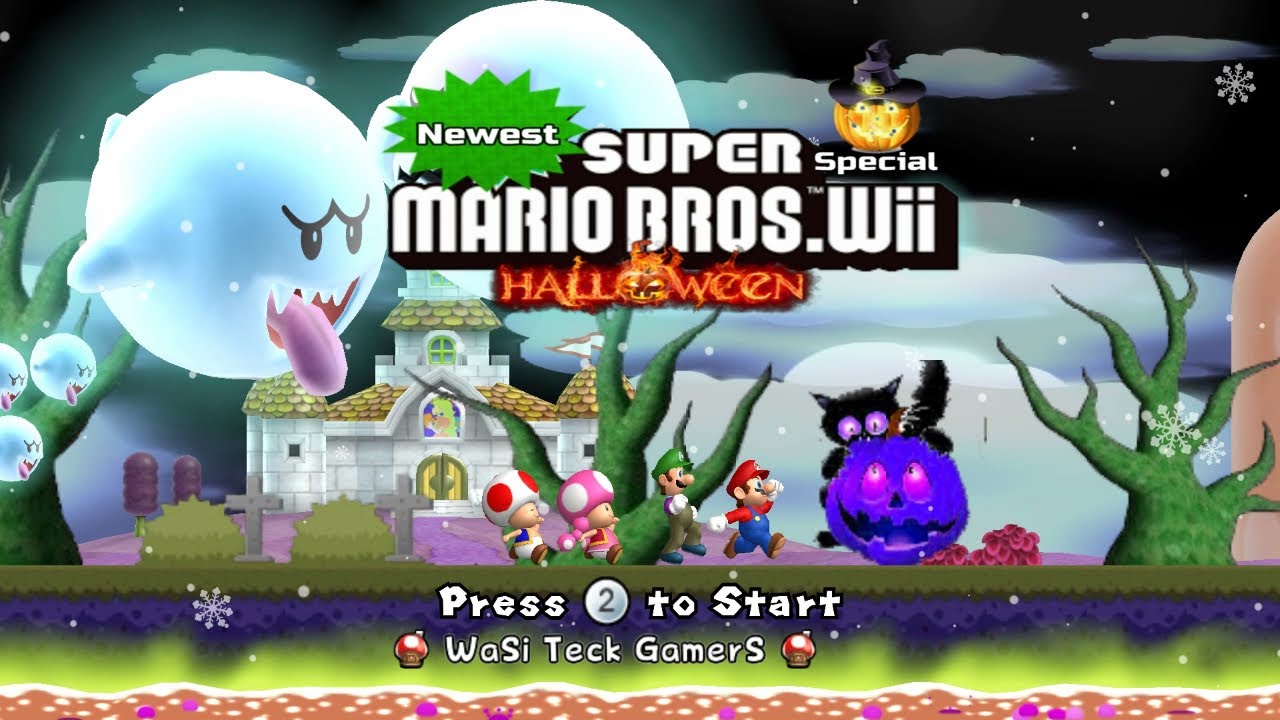 NEWEST Super Mario Bros.Wii Special Halloween (Full Demo)