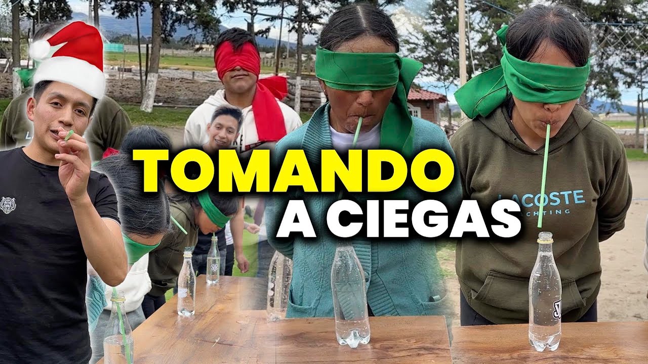 RETO de CHUPAR AGUA a ciegas con John Valverde