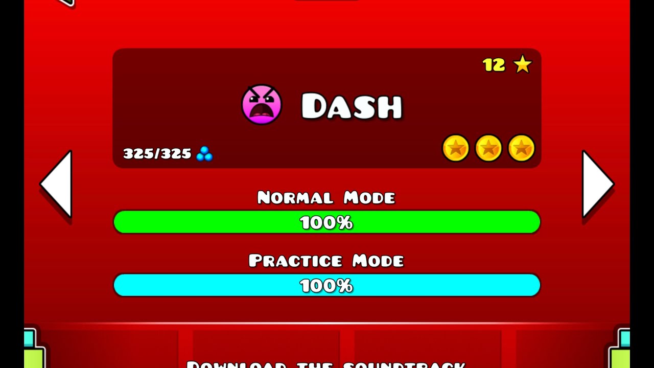 Geometry Dash Walkthrough - Level 22 (Dash) [ALL COINS]