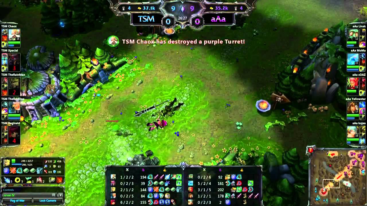 LoL - aAa vs Team SoloMid  Semi-Final Game 1 - League of Legends