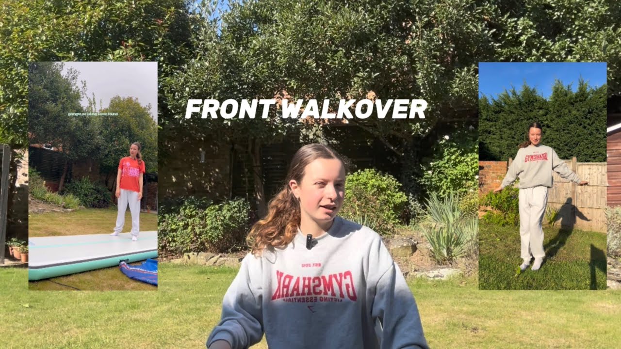 Learning a FRONT WALKOVER in 24 HOURS | gymnastics challenge