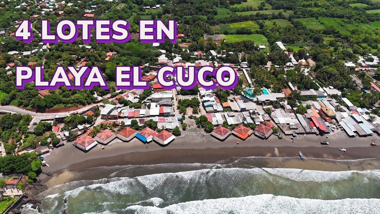 Se Venden 4 Lotes en Segunda Fila de Playa El Cuco, muy cerca del mar $55,000 Tel +503 7299-8557