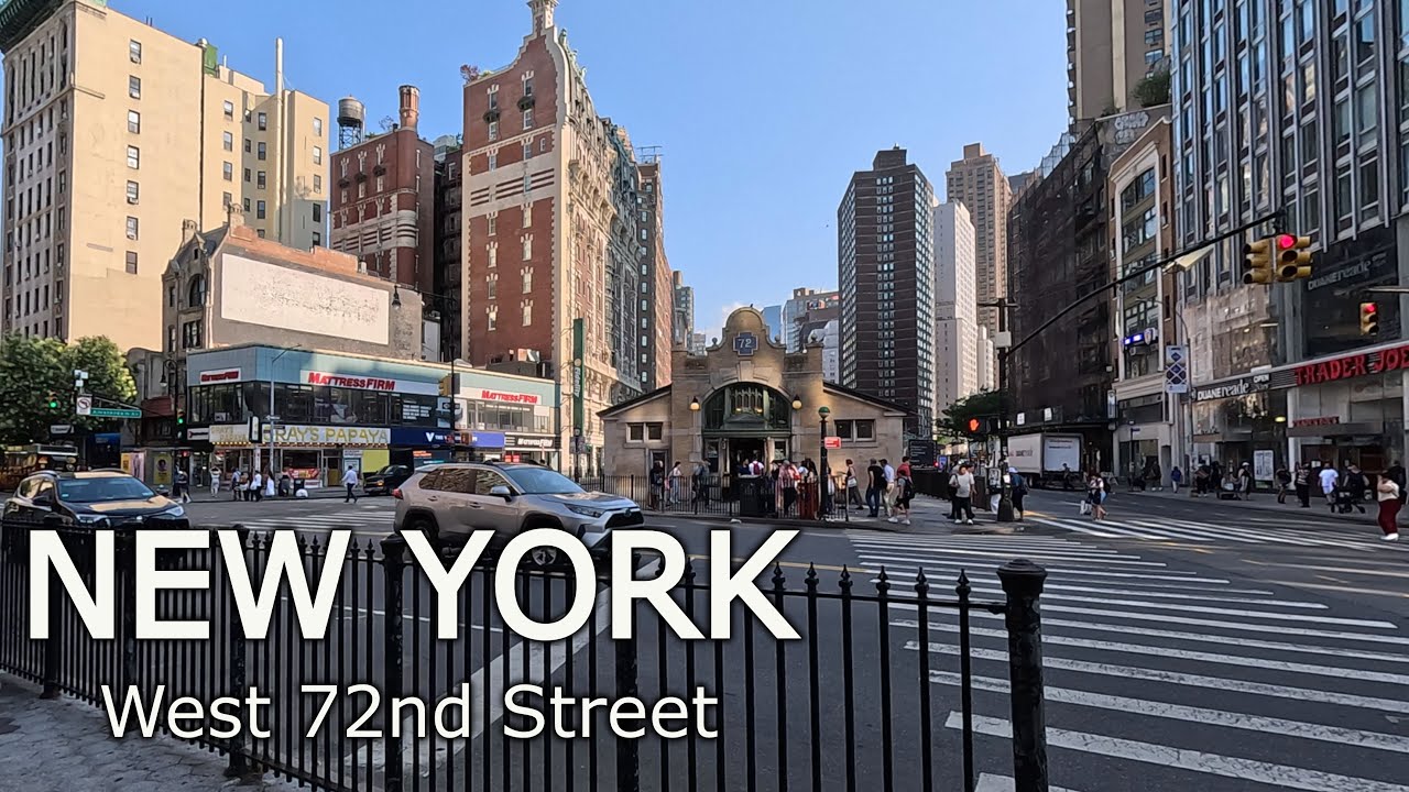 New York - Walking tour Upper West Side  NYC  West 72nd Street   4К 60 fps HDR