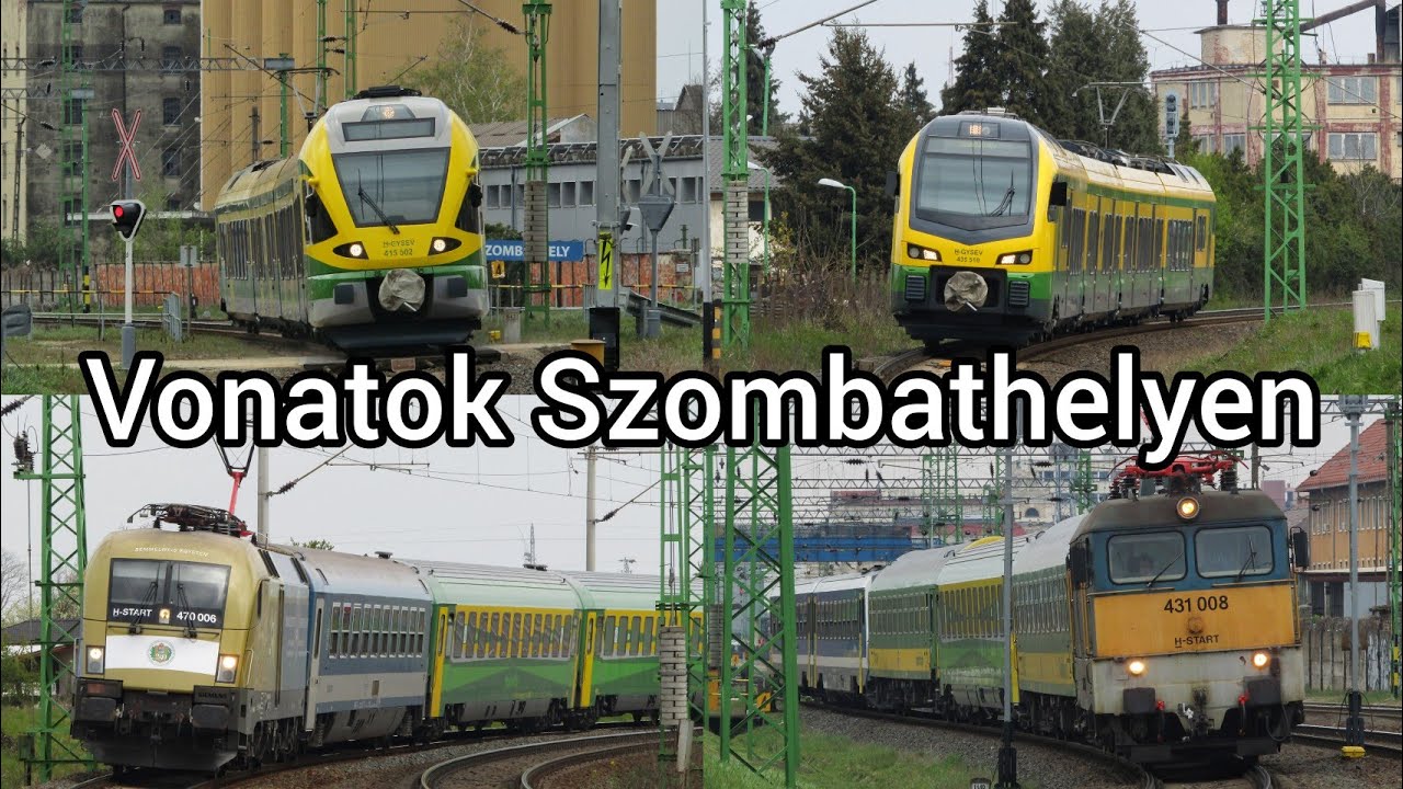 Vonatok Szombathelyen / Trains at Szombathely