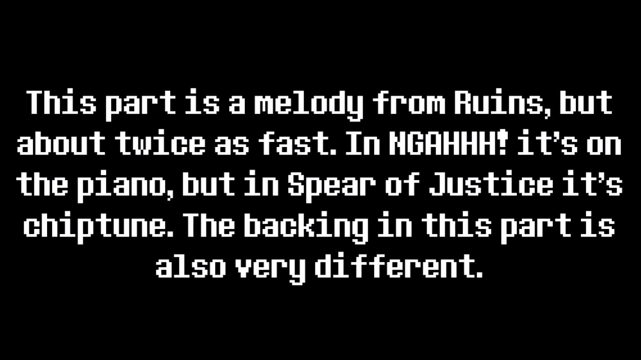 NGAHHH!! vs. Spear of Justice comparison (Undertale)
