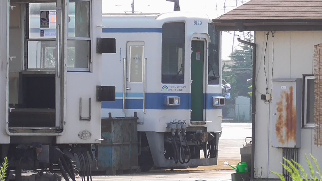 【渡瀬北留置線状況】東武ＵＰＬ(野田線) 8000系 8110F 解体完了、8129Fも解体が進む　9月末頃 現在留置8000系解体完了か？