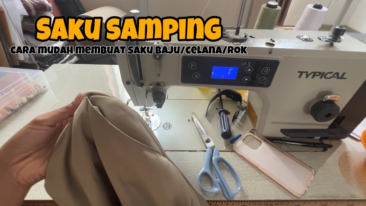 Cara Membuat Saku Samping Baju celana rok gamis mudah bagi pemula