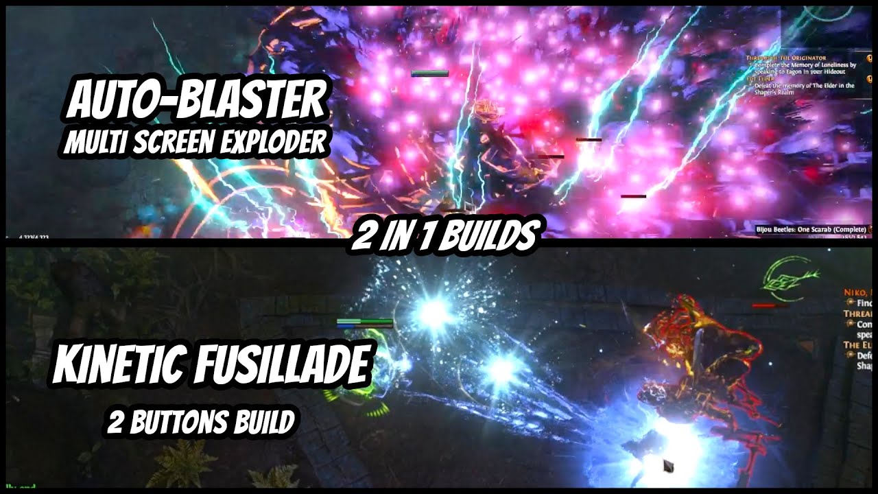 Mega Blaster and Machine gun builds. Path of Exile (3.27 Keepers)