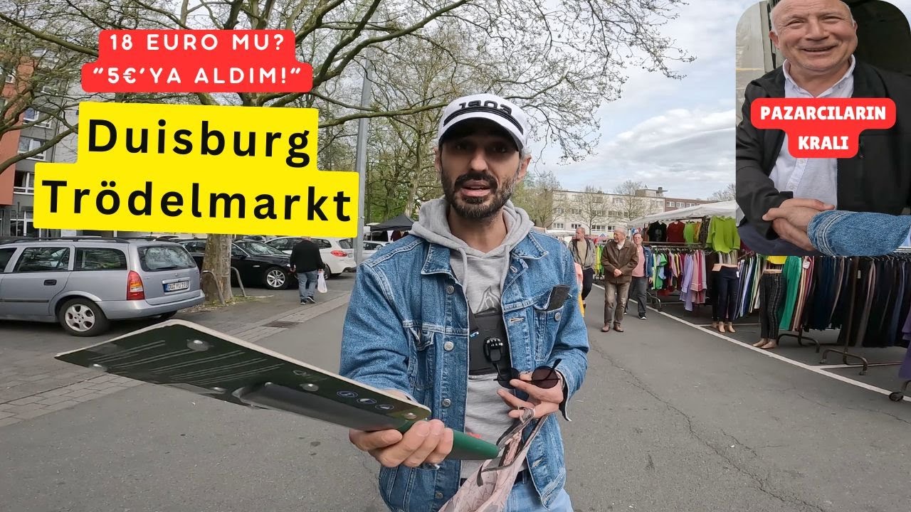 Duisburg Trödelmarkt Gezisi 🇩🇪 | 3.000€’luk Halı Sohbeti 😱 | 5€’ya 18€’luk Testere Aldım!