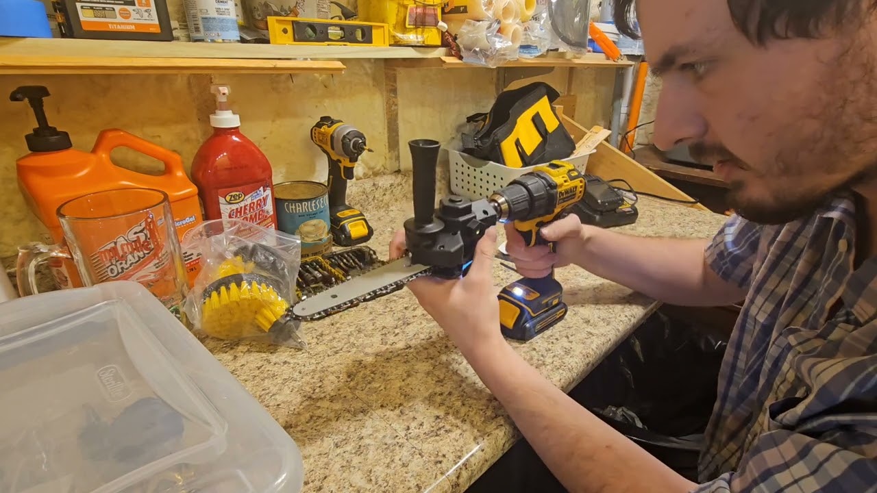 Testing Drill Chainsaw Vlog