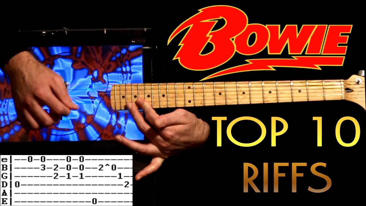 TOP 10 David Bowie Songs List & Guitar Tab / Guitar Lesson / Guitar Tutorial