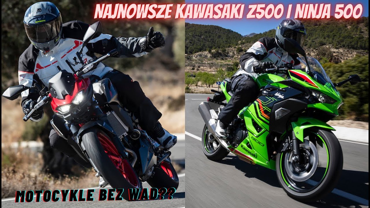 Testujemy Z500 i Ninja 500 - najnowsze czterysetki Kawasaki na prawko A2 [Zalety Wady Cena Opinia]