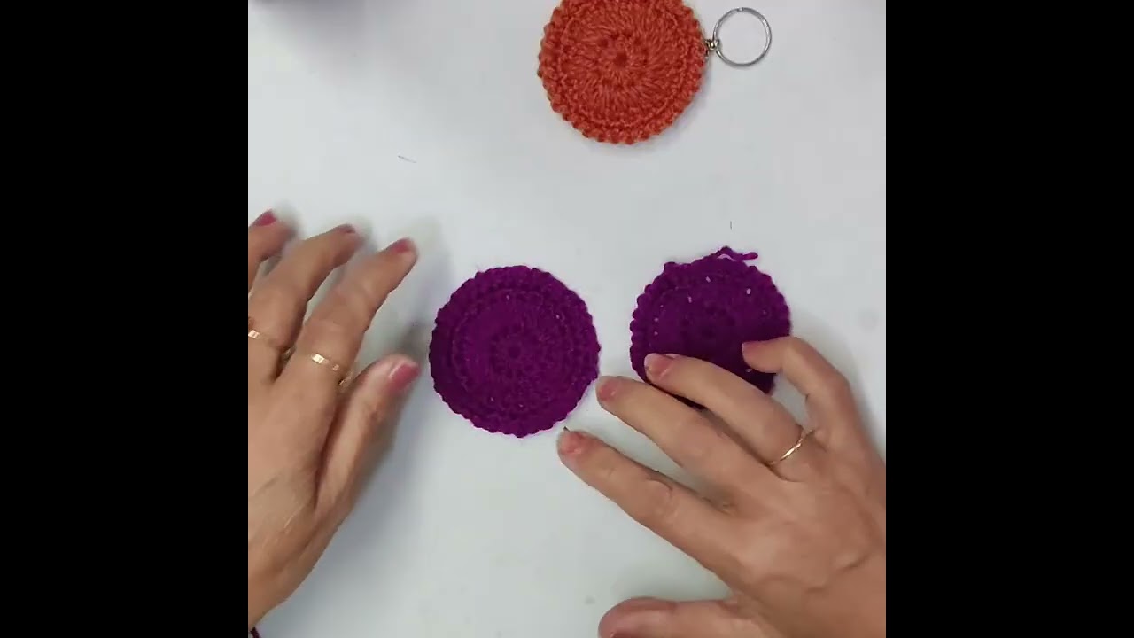 How to Crochet a Mini Biscuit 🍪 | Homemade Keychain Ideas | SR Hunar Hub.    WhatsApp NO 9559656516
