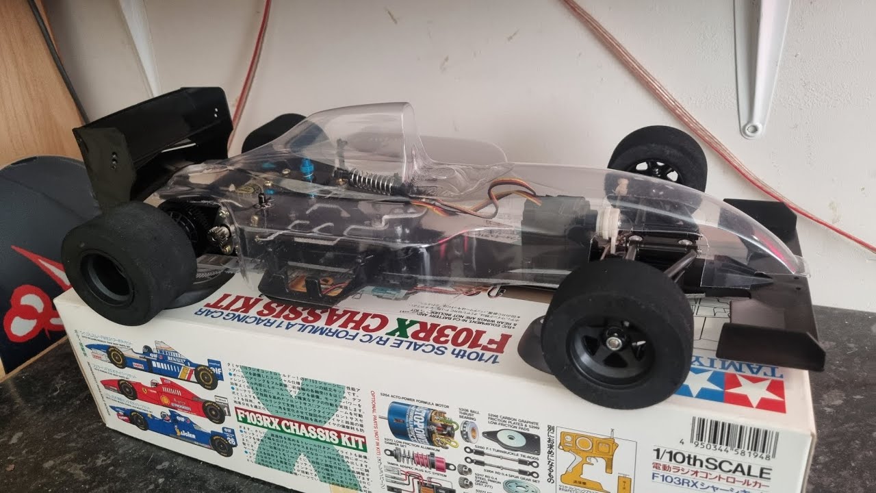 Tamiya F103RX 58194 unboxing and building. Loaded with hopups! F1 RC from  1997 🔥👀🔥