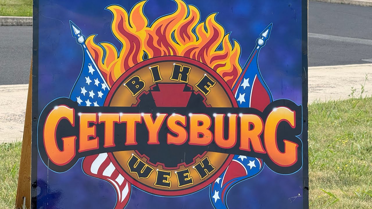 Gettysburg bike week 2025 Thursday opening day ￼￼