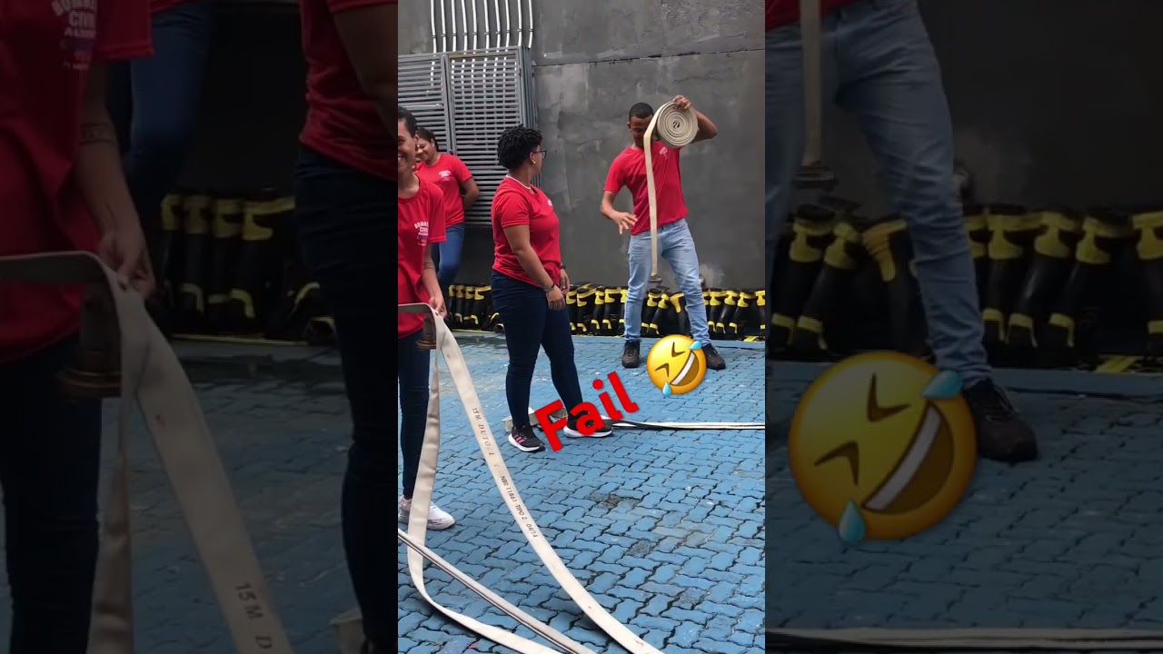 Arremesso de Mangueira Bombeiro Civil