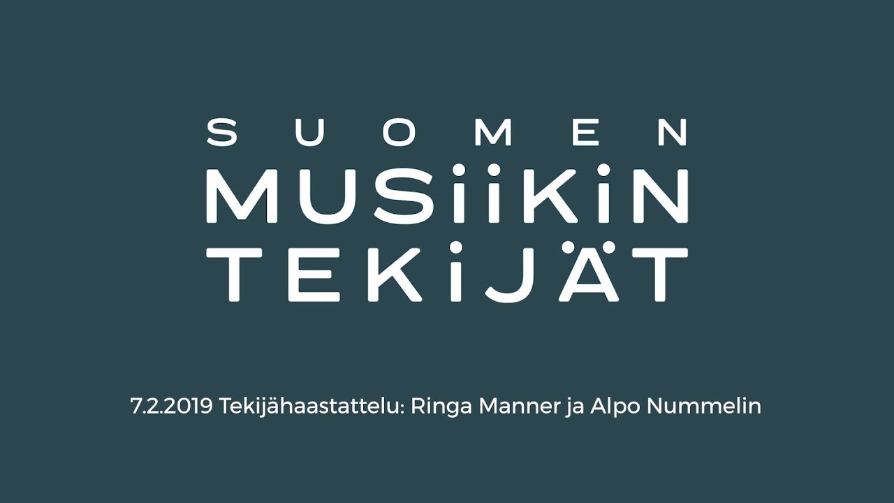 7.2.2019 Haastateltavana musiikintekij&auml;t Ringa Manner ja Alpo Nummelin