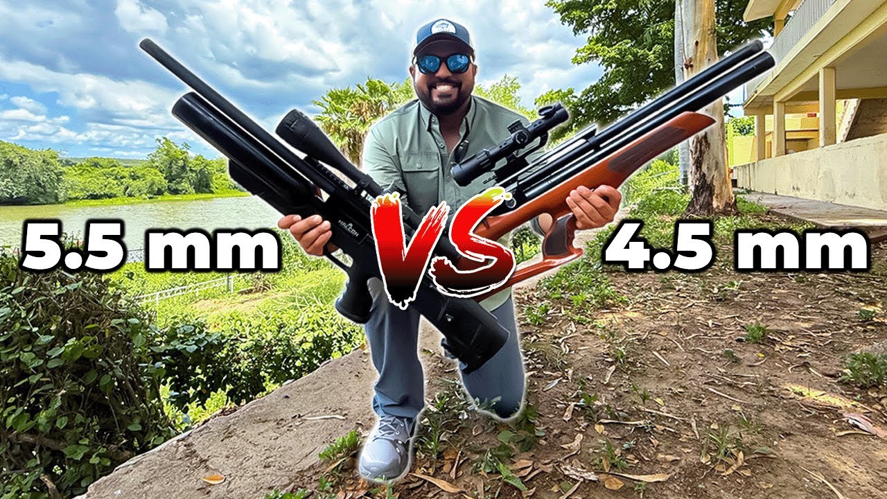 Rifle PCP 4.5 VS 5.5  Cuál es MEJOR??? - ventajas y desventajas