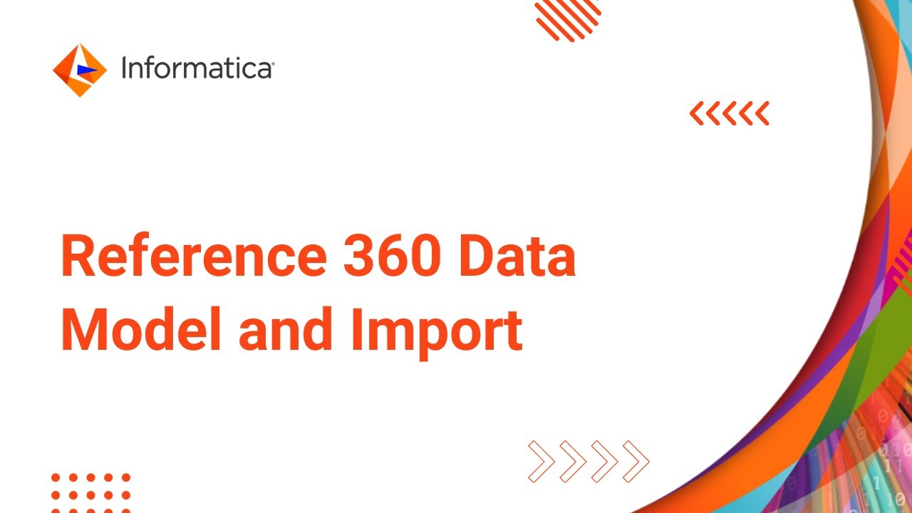 Reference 360 Data Model and Import