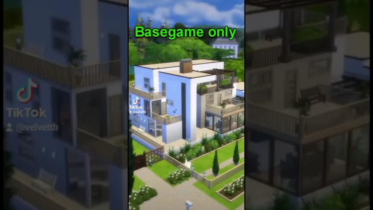 Basegame Modern Manor #sims4 #sims4basegame #velvettb
