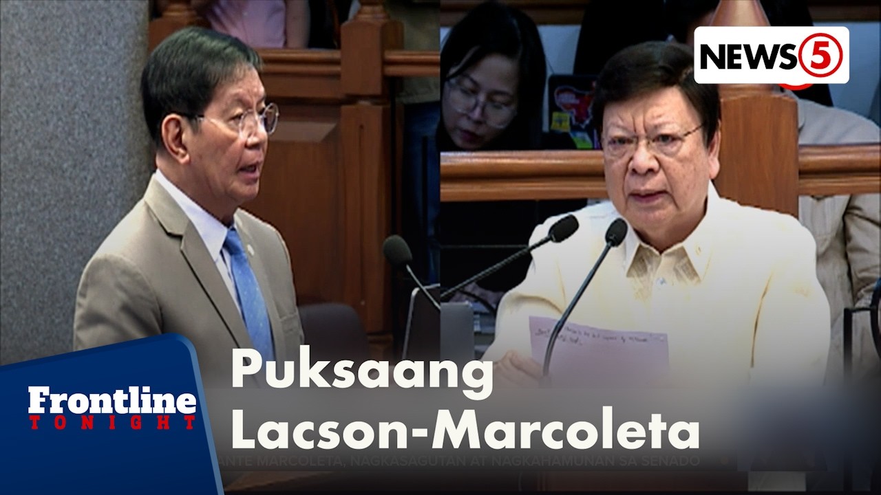 Sen. Ping Lacson at Sen. Rodante Marcoleta, nagkasagutan sa Senado | Frontline Tonight