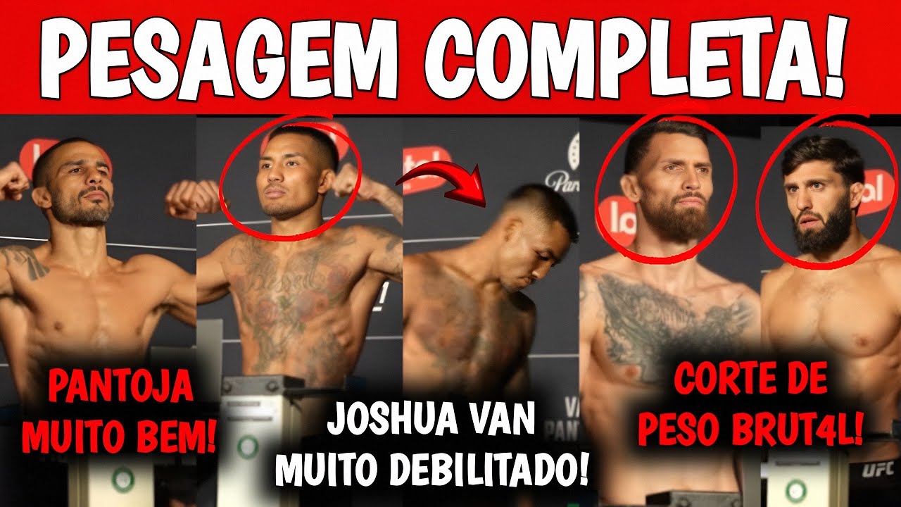 DEU RUIM!?🚨Ruffy e Tsarukyan BEM DEBILITAD0S| Joshua Van BEM MAL| Pantoja MUITO BEM| PESAGEM UFC 331