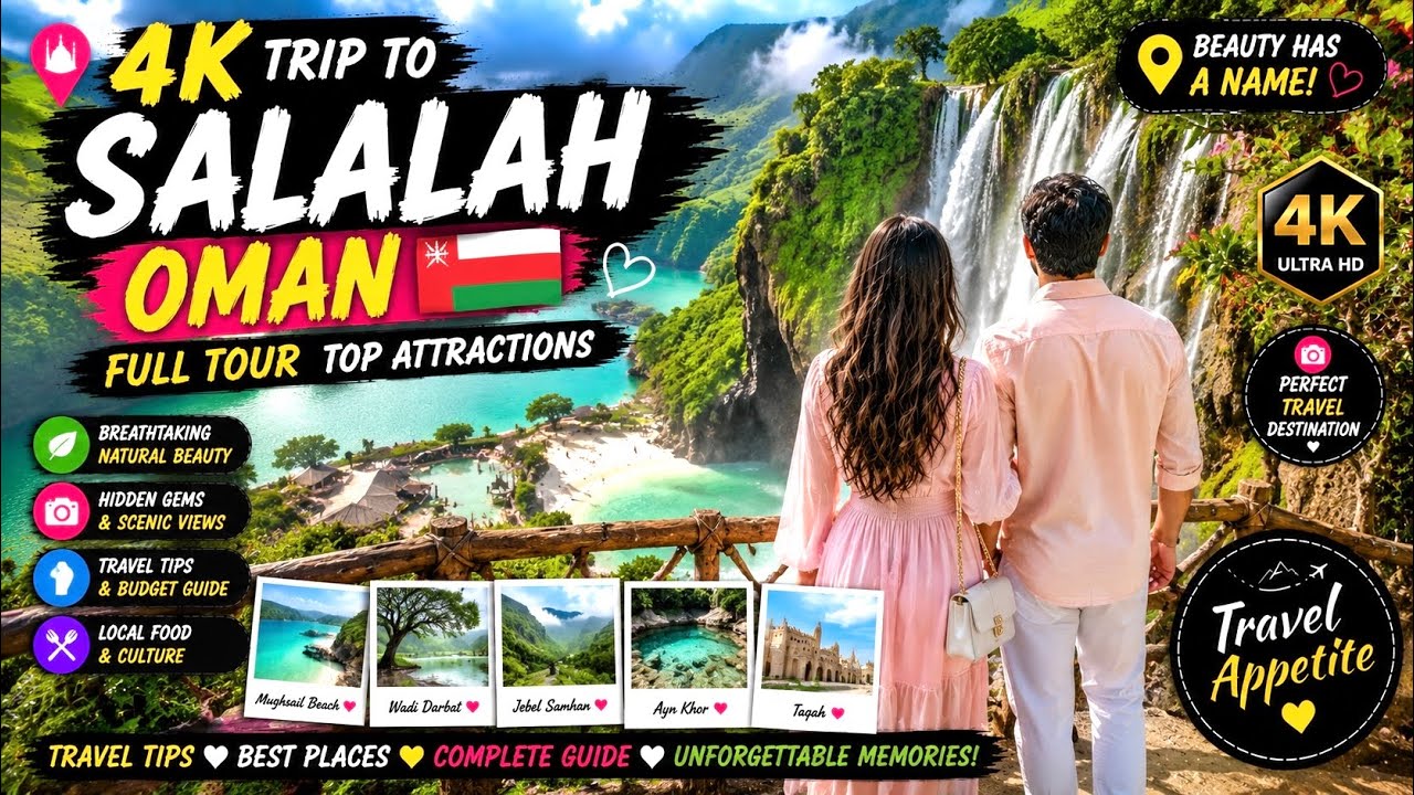 [4K] TRIP TO SALALAH OMAN 🇴🇲 | Full Tour | Top Tourist Attractions | Travel Tips #Salalah Vlog #01
