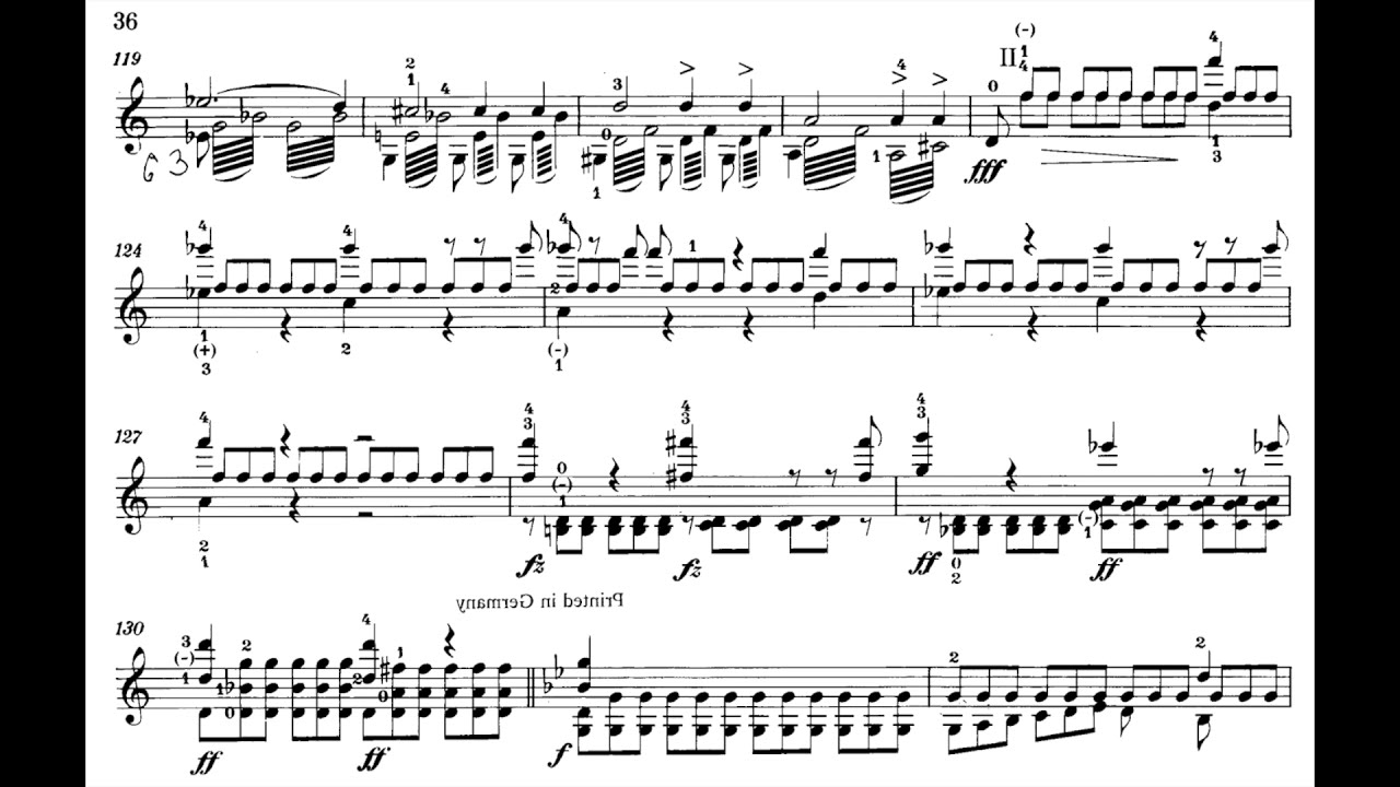 Schubert/Ernst - Der Erlkönig SCROLLING SCORE