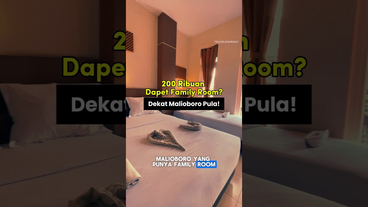 Rekomendasi hotel murah dekat Malioboro dan stasiun tugu Jogja cuman 200ribuan, #hotelmurahjoga
