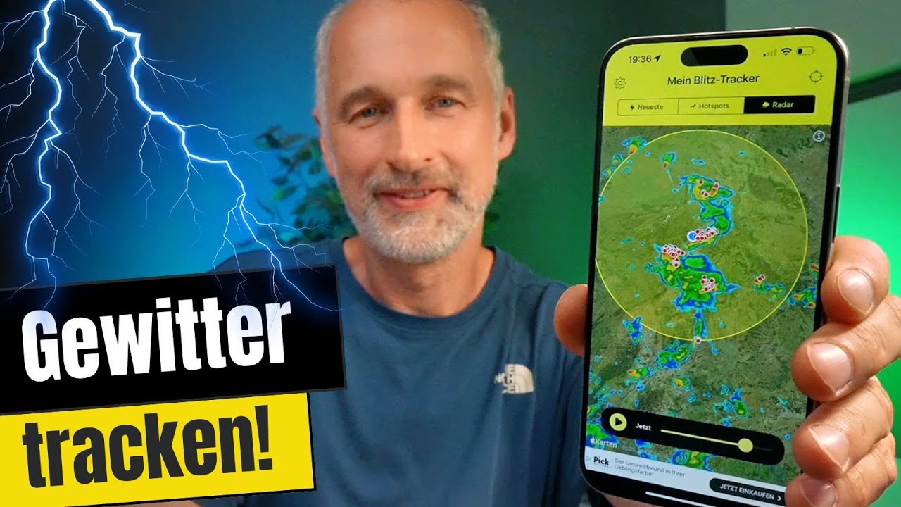 ⚡ Gewitter und Blitze in Echtzeit tracken – die Blitz-Tracker-App für iPhone