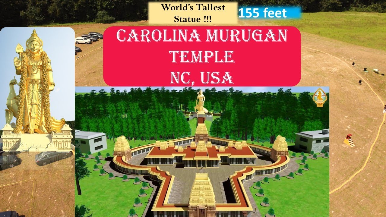 155 FT World's Tallest Murugan Statue#Carolina Murugan Temple #Nallur Kandaswamy Fest# Vel Thiruvila