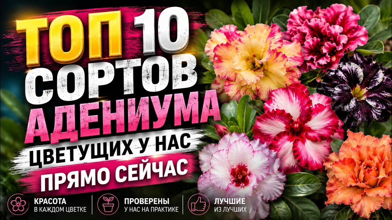 Топ 10 сортов адениума цветущих у нас прямо сейчас