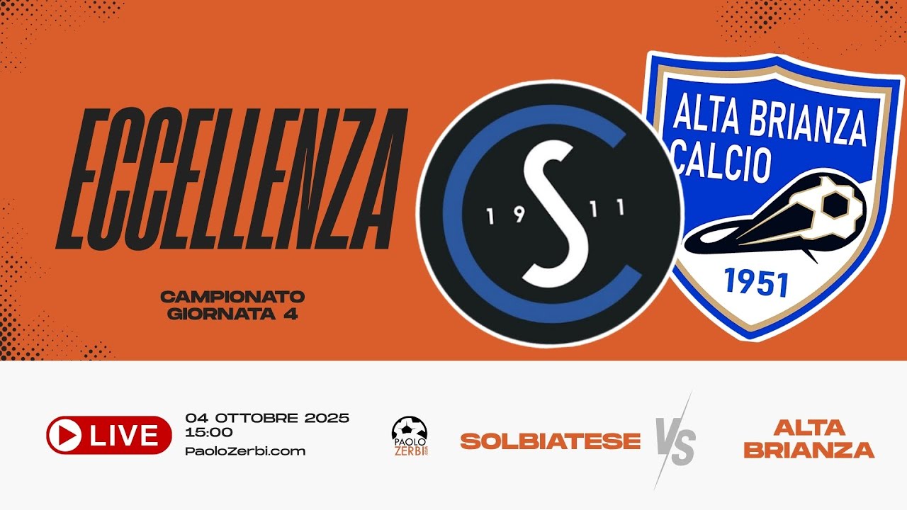 [DIRETTA] Eccellenza - Giornata 4 | Solbiatese - Alta Brianza